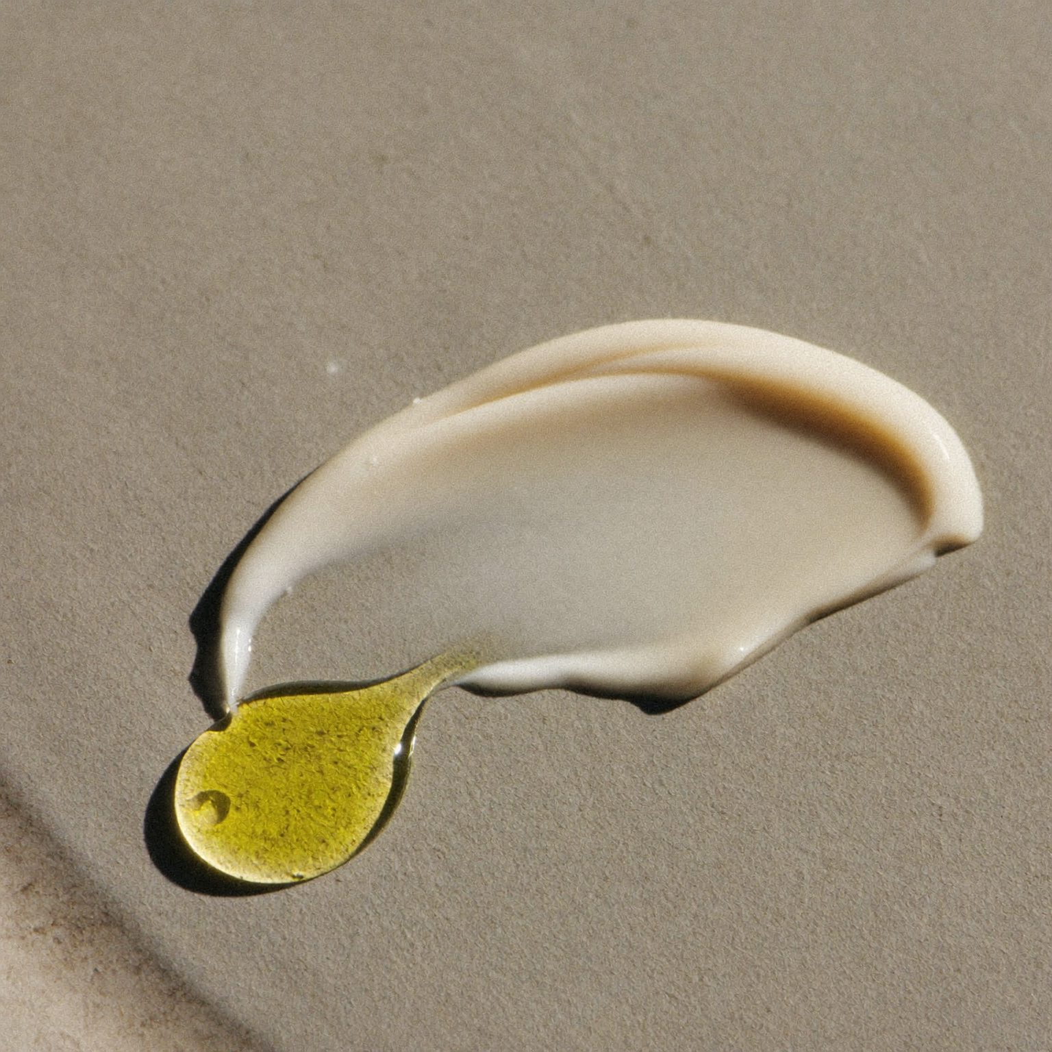 Texture crème et huile
