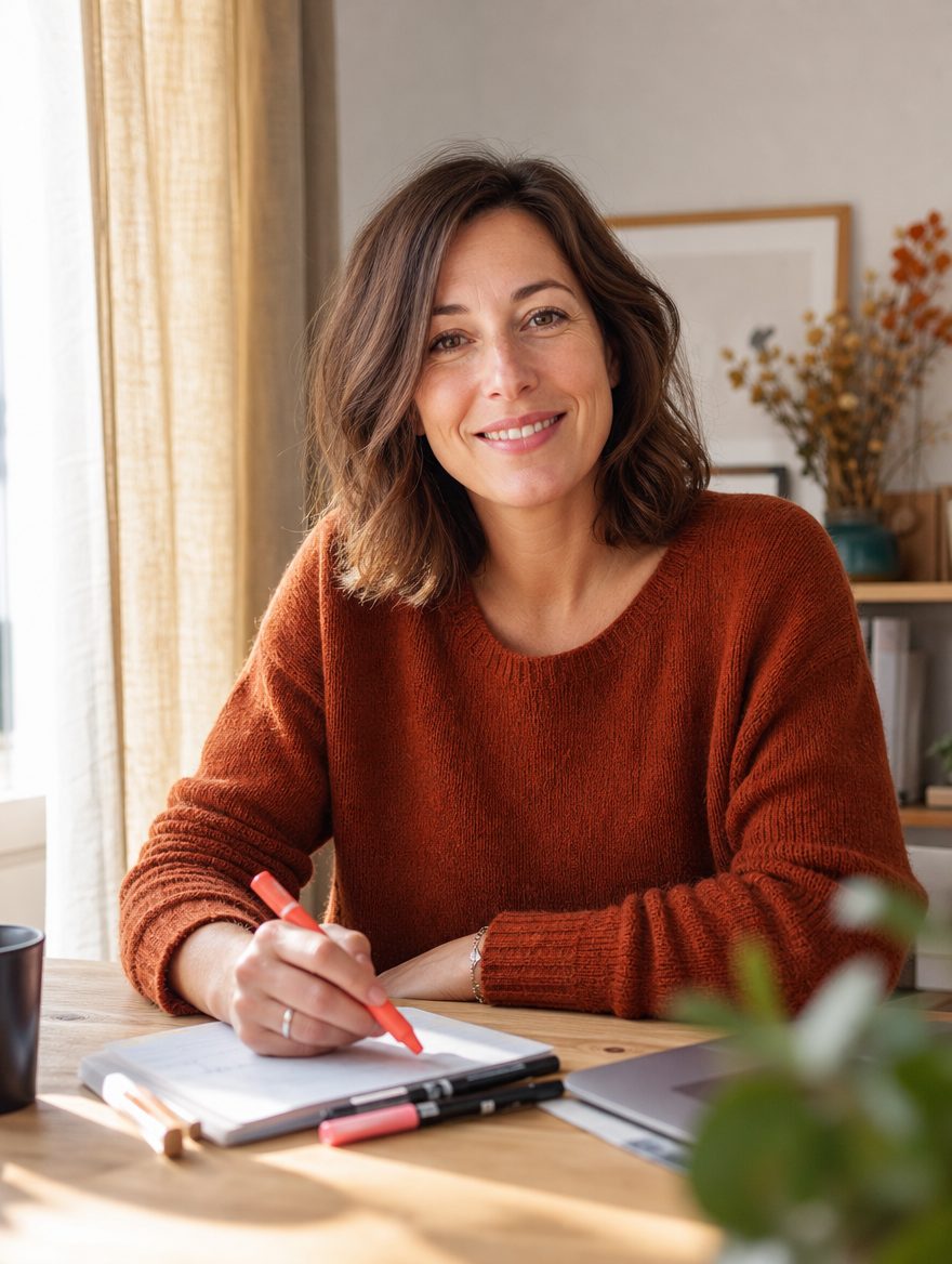 Maëlle Kalwen à son bureau
