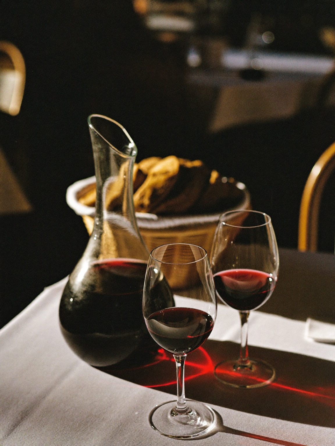 Carafe de vin rouge