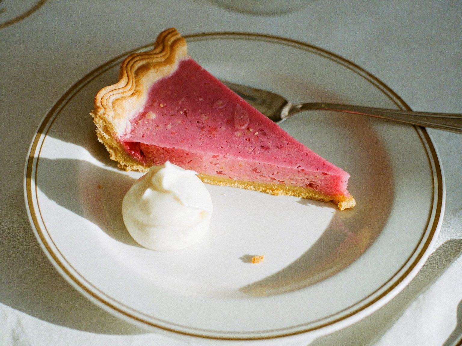 Tarte aux pralines roses